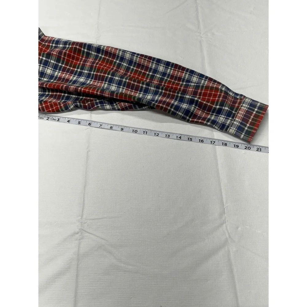 Ralph Lauren Blaire Cotton‎ Multicolor Mens Plaid L/S Button-Up Polo Shirt Large
